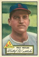 1952 Topps #38b Wally Westlake Black Back Baseball Card
