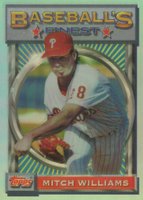 1993 Finest #49 Mitch Williams Refractor Baseball Card