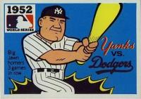 1971 Fleer World Series (Black Back) #50 1952 Yankees vs. Dodgers Baseball Card