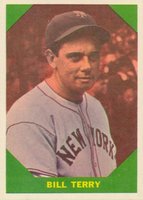 1960 Fleer Baseball Greats #52 Bill Terry Baseball Card