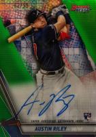 2019 Bowman's Best Best of 2019 Autographs #B19ARI Austin Riley Green Refractor Baseball Card