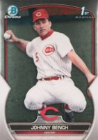 2023 Bowman Chrome Prospects #BCP253 Johnny Bench Retrofractor Baseball Card