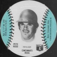1977 Burger Chef Funmeal Discs # Pete Rose Baseball Card