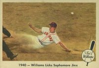 1959 Fleer Ted Williams #15 1940- Williams Lick Sophomore Jinx Baseball Card