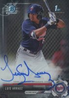 2017 Bowman Chrome Prospect Autograph #LA Luis Arraez Baseball Card