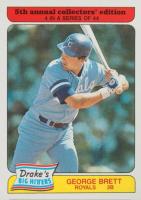 1985 Drake's #4 George Brett Baseball Card