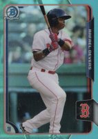2015 Bowman Draft #106 Rafael Devers Chrome-Sky Blue Refractor Baseball Card