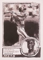 2024 Topps Spotlight #81 Darryl Strawberry Grayscale Filter Baseball Card