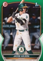 2023 Bowman Draft #BD121 Jacob Wilson Green Baseball Card