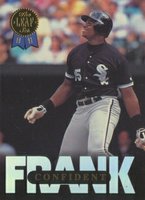 1993 Leaf Frank Thomas #4 Confident Series 1 Baseball Card