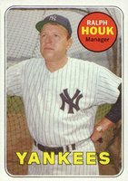 1969 Topps #447y Ralph Houk Yellow Letters Baseball Card