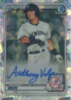 2020 Bowman Chrome Prospect Autographs #CPAAV Anthony Volpe Atomic Refractor Baseball Card