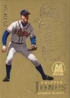 1999 Skybox Molten Metal Fusion #43F Chipper Jones Titanium Baseball Card