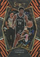 2021 Panini Select #126 Cameron Thomas Tiger Prizm Basketball Card