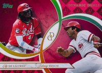 2024 Topps Dynamic Duals #4 Elly de La Cruz/Johnny Bench Ruby Baseball Card