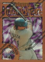 1996 Finest #113 Mike Piazza Refractor w/Coating Baseball Card