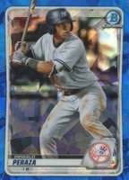 2020 Bowman Draft Chrome Sapphire Edition #BD27 Oswald Peraza Baseball Card