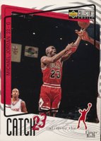 1997 Collector's Choice  #187 Michael Jordan Catch 23-Finger Roll Basketball Card