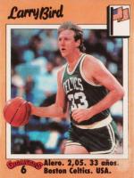 1989 Gigantes Del Basket Hand-Cut #6 Larry Bird Basketball Card