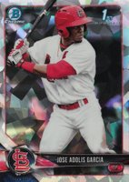 2018 Bowman Prospects Chrome #121 Jose Adolis Garcia Atomic Refractor Baseball Card