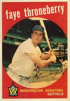 1959 Topps #534 Faye Throneberry Baseball Card