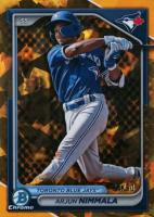 2024 Bowman Draft Sapphire Edition #BDC102 Arjun Nimmala Gold Baseball Card