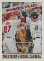 2015 Topps Heritage  #52 Miguel Cabrera/Mike Trout Baseball Card