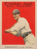 1914 Cracker Jack #21 Heinie Zimmerman Baseball Card