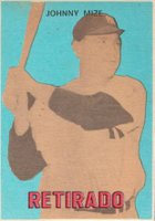 1967 Venezuela Topps #182 Johnny Mize Baseball Card
