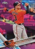 2017 Topps Chrome #40 Manny Machado Pink Refractor Baseball Card