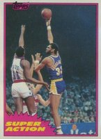 1981 Topps #106 Kareem Abdul-Jabbar West Basketball Card