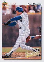 1992 Upper Deck #423 Paul Molitor Gold Hologram Baseball Card