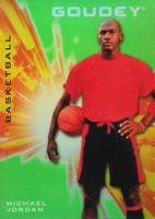 2021 Goodwin Champions Goudey Platinum #G1 Michael Jordan Neon Green Basketball Card