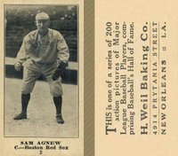 1916 Weil Baking Co. #2 Sam Agnew Baseball Card
