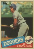 1985 Topps Tiffany #470 Steve Sax Baseball Card