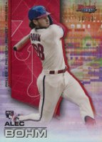 2021 Bowman's Best #5 Alec Bohm Red Refractor Baseball Card