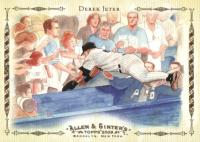 2009 Topps Allen & Ginter Highlight Sketches #8 Derek Jeter Baseball Card