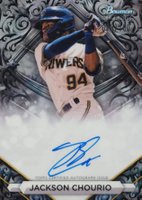 2023 Bowman Sterling Prospect Autographs #PAJCU Jackson Chourio Sterling Silver Baseball Card