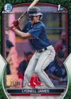 2023 Bowman Chrome Prospects #BCP118 Lyonell James Green Grass Refractor Baseball Card