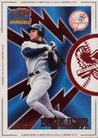 1998 Pacific Invincible Interleague Players #8A Derek Jeter Baseball Card