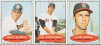 1971 Bazooka No Number # McCovey/Yastrzemski/Wright Panel Unnumbered Baseball Card