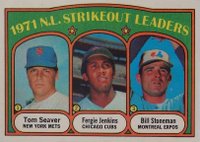 1972 O-Pee-Chee #95 N.L. Strikeout Leaders Baseball Card
