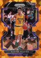 2021 Panini Prizm #165 Austin Reaves Orange Ice Basketball Card
