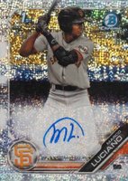 2019 Bowman Prospect Autographs Chrome #ML Marco Luciano Speckle Refractor Baseball Card