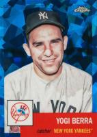 2022 Topps Chrome Platinum Anniversary #8 Yogi Berra Blue Atomic Refractor Baseball Card