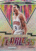 2020 Panini Prizm Fearless #20 Allen Iverson Mojo Prizm Basketball Card