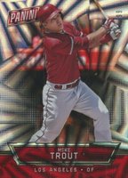 2016 Panini National Convention  #3 Mike Trout Hyper Plaid Baseball Card