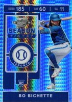 2020 Panini Chronicles Contenders Optic #1 Bo Bichette Hyper Baseball Card