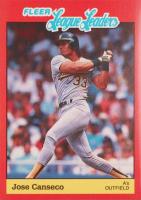 1989 Fleer League Leaders #3 Jose Canseco Baseball Card