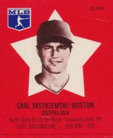 1978 Pepsi-Cola SuperSTAR Hand Cut # Carl Yastrzemski Baseball Card